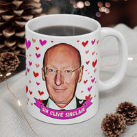 Sir Clive Sinclair Commemorative Gift Fan Mug. Stunning Oil Painting Design. Handmade locally!