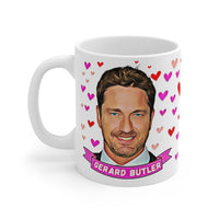 Gerard Butler Cute Gift Mug. Stunning Oil Painting Design. Great Fan Present! Handmade in England.