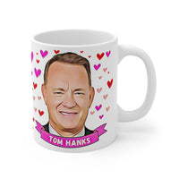 Tom Hanks Cute Gift Mug. Stunning Oil Painting Design. Great Fan Present! Handmade in England.