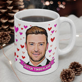 Justin Timberlake Cute Gift Mug. Stunning Oil Painting Design. Great Fan Present! Handmade