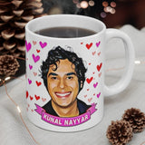 Kunal Nayyar Cute Gift Mug. Stunning Oil Painting Design. Great Fan Present! Handmade Locally