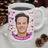 Andrew Scott Cute Gift Mug. Stunning Oil Painting Design. Great Fan Present! Handmade Locally!