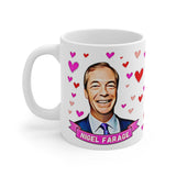 Nigel Farage Appreciation Society Gift Fan Mug. Brexit Present. Handmade in England