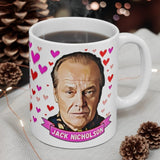 Jack Nicholson  Cute Gift Mug. Stunning Oil Painting Design. Great Fan Present! Handmade in USA