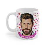 John Krasinski Cute Gift Mug. Stunning Oil Painting Design. Great Fan Present! Handmade Locally