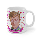 David Bowie Cute Gift Mug. Stunning Oil Painting Design. Great Fan Present! Handmade Locally