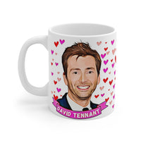 David Tennant Cute Gift Mug. Stunning Oil Painting Design. Great Fan Present! Handmade Locally