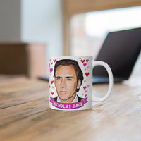 Copy of Nicholas Cage Cute Gift Mug. Stunning Oil Painting Design. Great Fan Present! Handmade