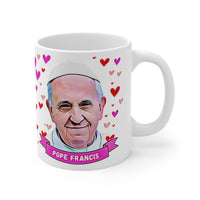 Pope Francis Cute Gift Mug. Stunning Oil Painting Design. Great Fan Present! Handmade Locally