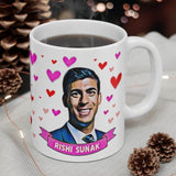 Rishi Sunak Appreciation Society Gift Fan Mug. Conservative Party Present. Handmade in England