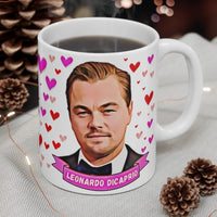 Leonardo DiCaprio Cute Gift Mug. Stunning Oil Painting Design. Great Present For Fans! Handmade Locally.