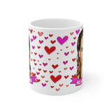 Hilary Swank Cute Gift Mug. Stunning Oil Painting Design. Great Fan Present! Handmade Locally