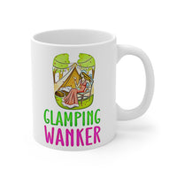 GLAMPING WANKER -  Funny Cheeky Cute Camping Staycation Holiday Gift Mug! UK Designed & Handmade