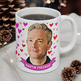 Martin Freeman Cute Gift Mug. Stunning Oil Painting Design. Great Fan Present! Handmade Locally