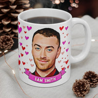 Sam Smith Cute Gift Mug. Stunning Oil Painting Design. Great Fan Present! Handmade Locally