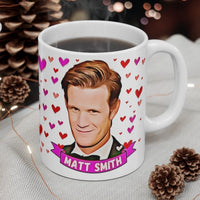 Matt Smith Cute Gift Mug. Stunning Oil Painting Design. Great Fan Present! Handmade Locally