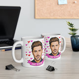 Zac Efron Cute Gift Mug. Stunning Oil Painting Design. Great Fan Present! Handmade Locally