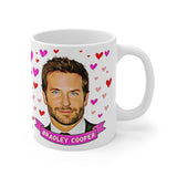 Bradley Cooper Cute Gift Mug. Stunning Oil Painting Design. Great Fan Present! Handmade in England.