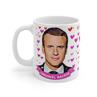 Emmanuel Macron Cute Gift Mug. Stunning Oil Painting Design. Great Fan Present! Handmade Locally