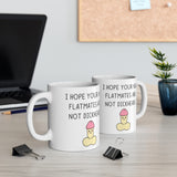 I Hope Your New Flatmates Are Not DICKHEADS - New Flat Moving Home Present Funny Rude Student Gift Mug. Handmade in England