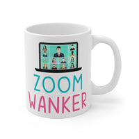 Cute, "Zoom Wanker" Gift Mug. For those enjoying video calls!Handmade in England