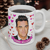 Robbie Williams  Cute Gift Mug. Stunning Oil Painting Design. Great Fan Present! Handmade