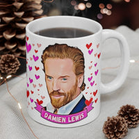 Damien Lewis Cute Gift Mug. Stunning Oil Painting Design. Great Fan Present! Handmade Locally