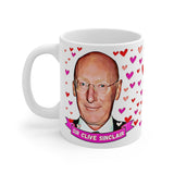 Sir Clive Sinclair Commemorative Gift Fan Mug. Stunning Oil Painting Design. Handmade locally!