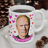 Clint Eastwood Cute Gift Mug. Stunning Oil Painting Design. Great Fan Present! Handmade in USA