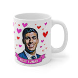 Rishi Sunak Appreciation Society Gift Fan Mug. Conservative Party Present. Handmade in England