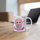 Pope Francis Cute Gift Mug. Stunning Oil Painting Design. Great Fan Present! Handmade Locally