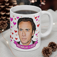 Nicholas Cage Cute Gift Mug. Stunning Oil Painting Design. Great Fan Present! Handmade