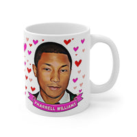 Pharrell Williams Cute Gift Mug. Stunning Oil Painting Design. Great Fan Present! Handmade