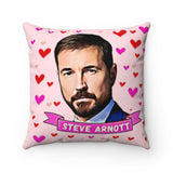 HUG CUSHION! Gift A Hug From Steve Arnott. Great Line Of Duty Fan Present. Stunning Design on 14" by 14" Beautiful Faux Suede Cushion!