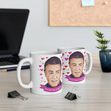 Sylvester Stallone Cute Gift Mug. Stunning Oil Painting Design. Great Fan Present! Handmade