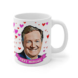 Piers Morgan Cute Gift Mug. Stunning Oil Painting Design. Great Fan Present! Handmade in England.