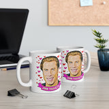 John Travolta Cute Gift Mug. Stunning Oil Painting Design. Great Fan Present! Handmade Locally