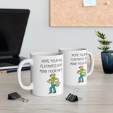 Hope Your New Flatmates Don't Mind Your FARTS! Funny Rude Gift Mug. Flat Warming, Moving In, Halls Of Residence Student Present