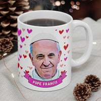 Pope Francis Cute Gift Mug. Stunning Oil Painting Design. Great Fan Present! Handmade Locally