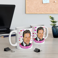 Russell Crowe Cute Gift Mug. Stunning Oil Painting Design. Great Fan Present! Handmade Locally