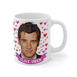 Clive Owen Cute Gift Mug. Stunning Oil Painting Design. Great Fan Present! Handmade Locally!