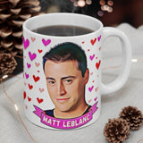 Matt LeBlanc Cute Mug. Stunning Oil Painting Design. Great Present For Joey Friends Fans! Handmade.