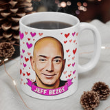 Jeff Bezos Cute Gift Mug. Stunning Oil Painting Design. Great Amazon Fan Present! Handmade Locally