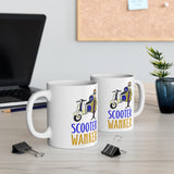 Scooter Wanker Funny & Cheeky Gift Mug. MOD Scooter Owners Present. Handmade in England