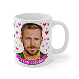 Ryan Goslin Cute Mug. Great Present For Fans! Handmade in England