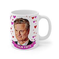 Colin Firth Cute Gift Mug. Stunning Oil Painting Design. Great Fan Present! Handmade in England.