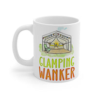 GLAMPING WANKER -  Funny Cheeky Cute Camping Staycation Holiday Gift Mug! UK Designed & Handmade