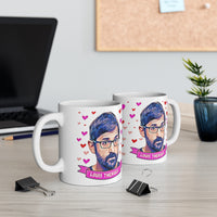 Louis Theroux Cute Mug. Great Present For Fans! Handmade in England