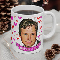 Michael J Fox Cute Gift Mug. Stunning Oil Painting Design. Great Fan Present! Handmade in USA