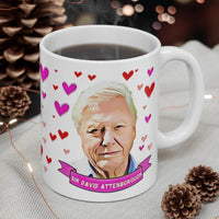 David Attenborough Appreciation Society Gift Mug. Present For Fans. Handmade in England